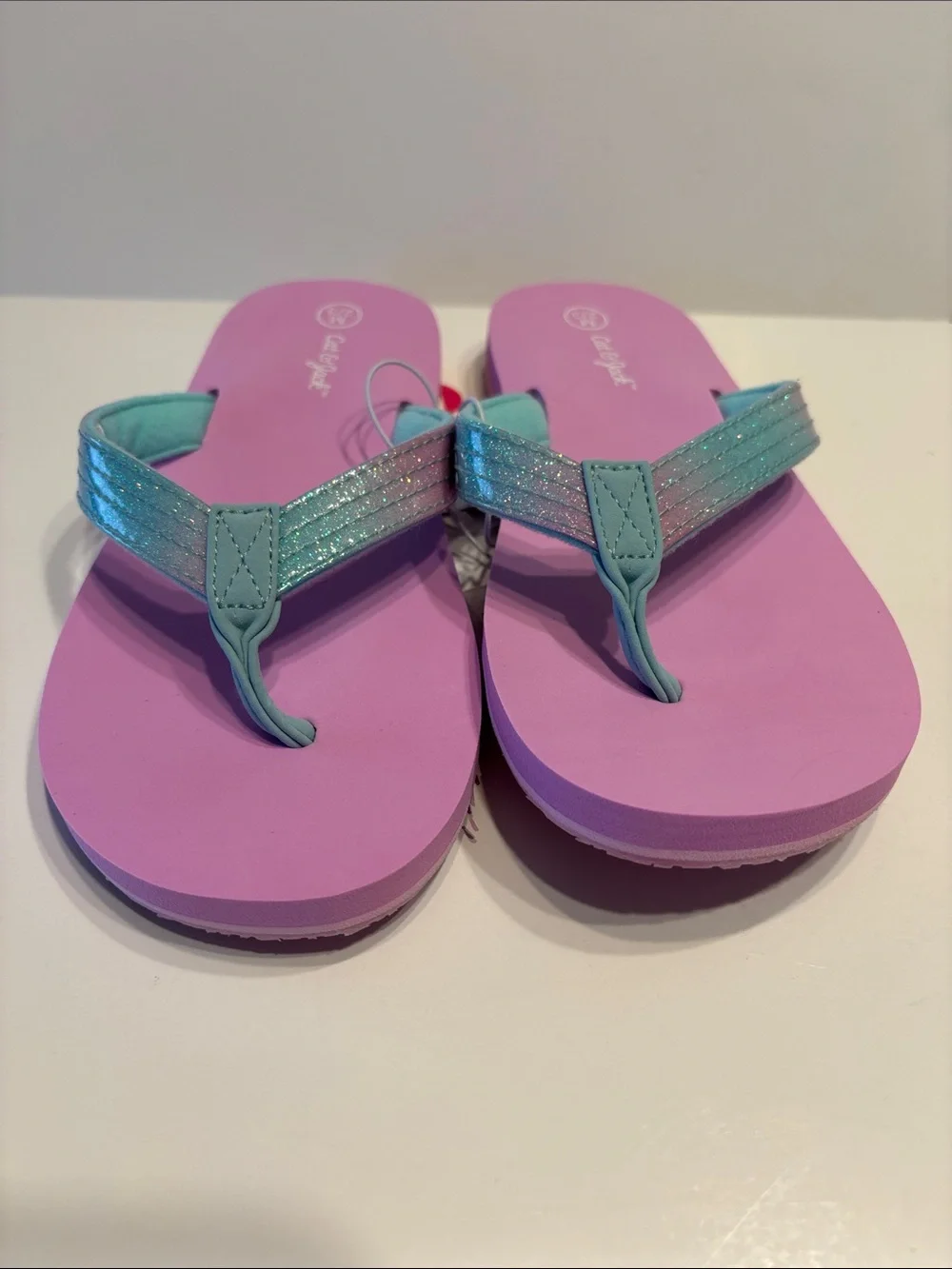 Cat & Jack Girl's Jami Pink Flip Flops